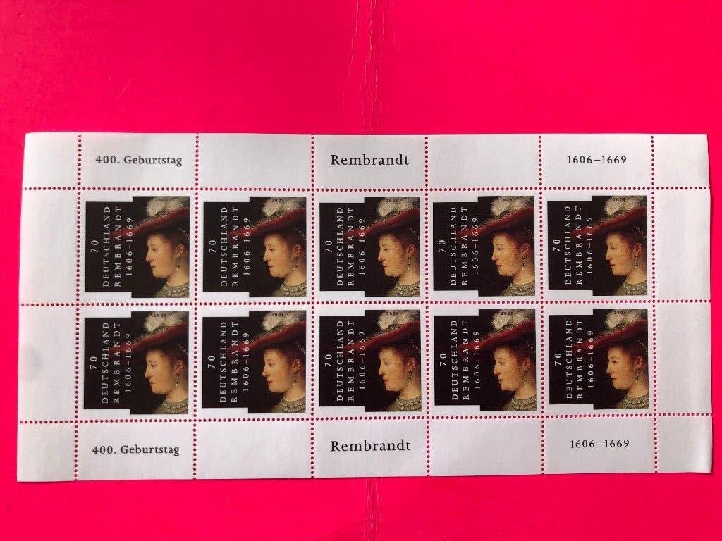 400e geboortedag Rembrandt, Verzenden, 1990 tot heden, Postfris
