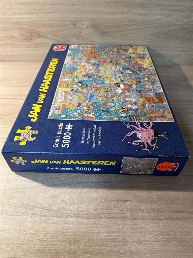Jan van Haasteren - de muziek winkel - 5000 stuks - s6644, Hobby en Vrije tijd, Denksport en Puzzels, Verzenden, 500 t/m 1500 stukjes