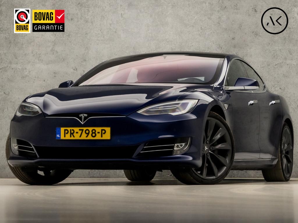 Tesla Model S 90D Performance Pack 422Pk (PANORAMADAK AUTOPI, Automaat, Gebruikt, Leder en Stof, Origineel Nederlands