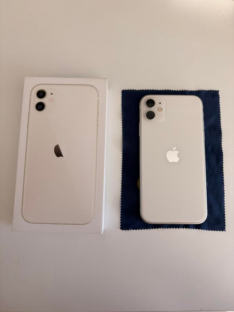 Apple Iphone 11 64GB Wit, Gebruikt, 75 %, Verzenden, Wit