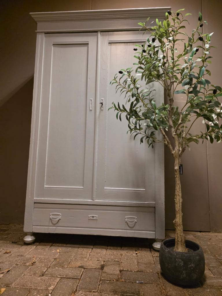 Lichtblauwe kledingkast linnenkast bezorgen mogelijk, Ophalen of Verzenden, 50 tot 75 cm, 100 tot 150 cm, 150 tot 200 cm