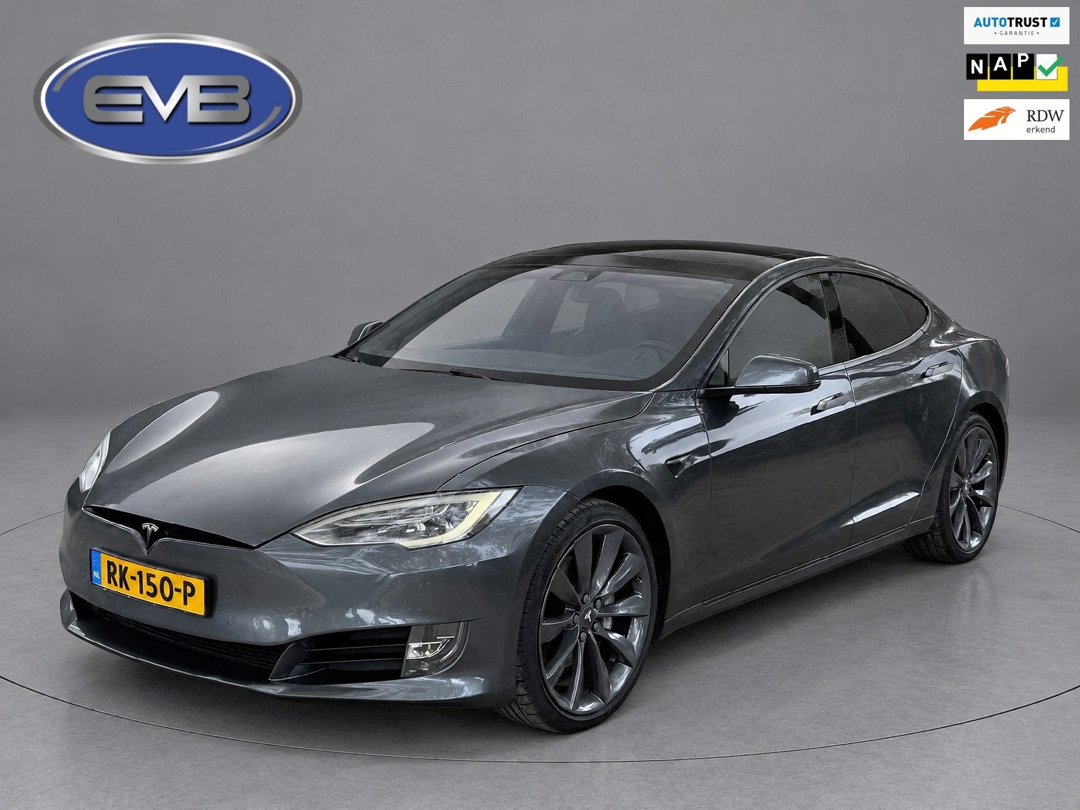 Tesla Model S 100D autopilot, glazen panoramadak, leder,stoe
