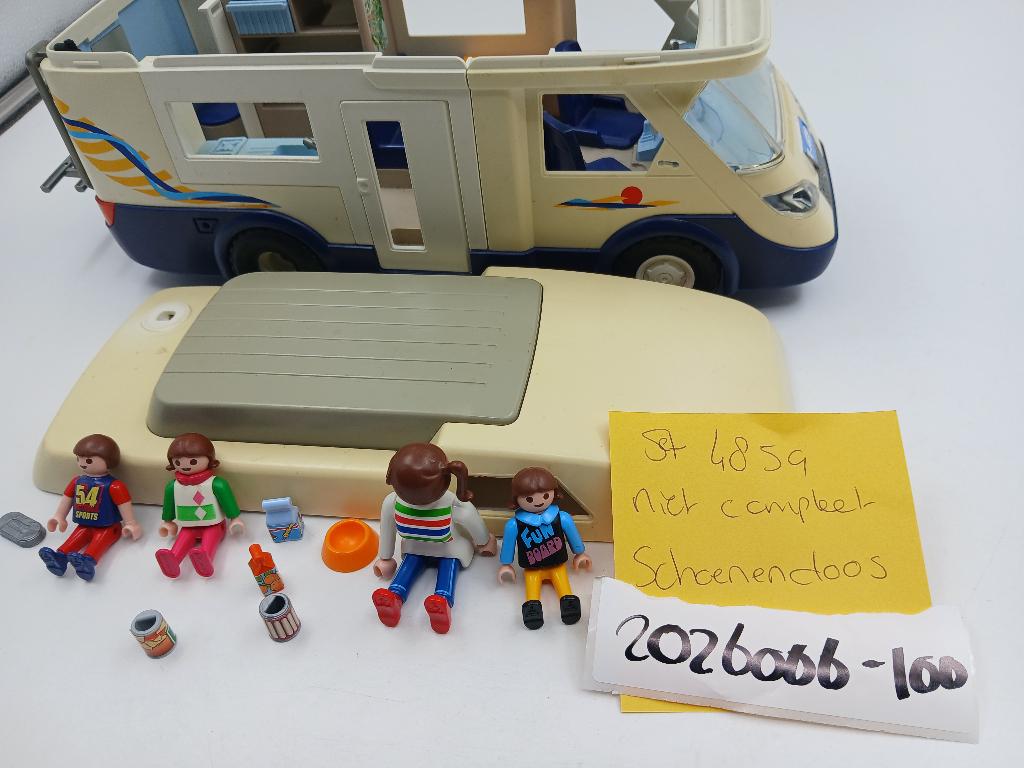 Playmobil Grote familie kampeerwagen / camper, Ophalen of Verzenden, Gebruikt, Los playmobil