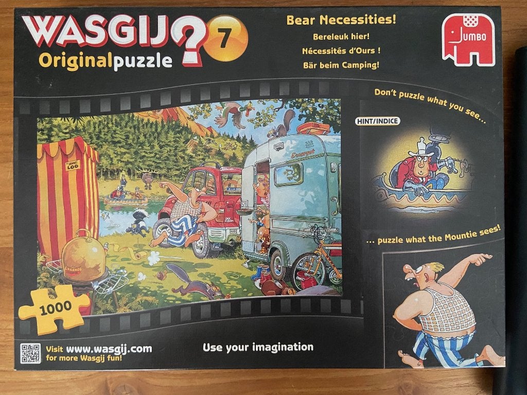 Komische legpuzzle WASGIJ 7, Ophalen of Verzenden, 500 t/m 1500 stukjes, Gebruikt, Legpuzzel