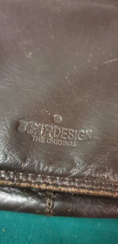 handtas bear design, bruin leer, Ophalen of Verzenden, 'T Olde Gre-j, Info@toldegrej.nl, Endepoelstraat 20f Didam