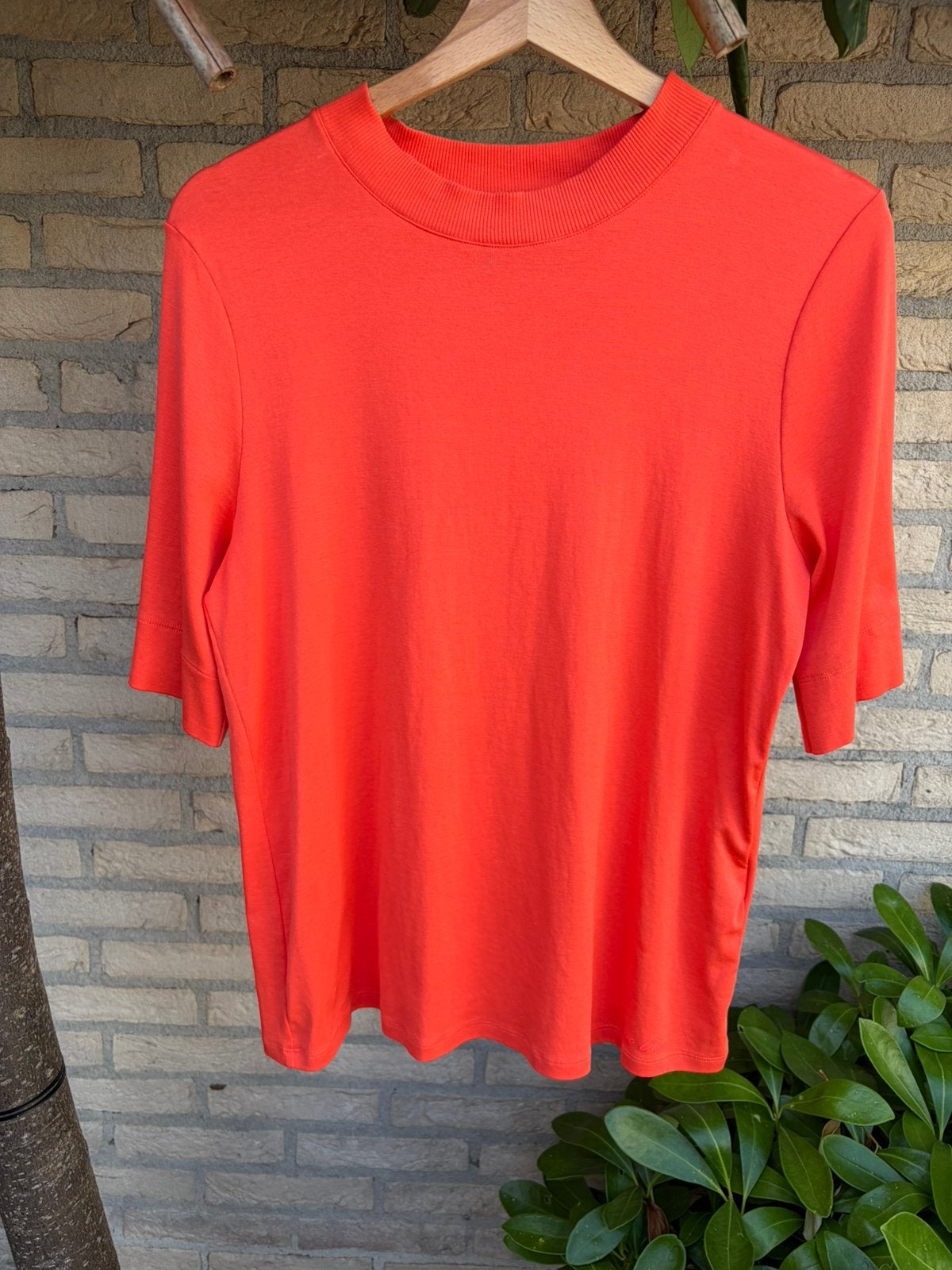 Marc Cain t shirt met turtke hals mt 5, Maat 38/40 (M), Oranje, Ophalen of Verzenden, Zo goed als nieuw