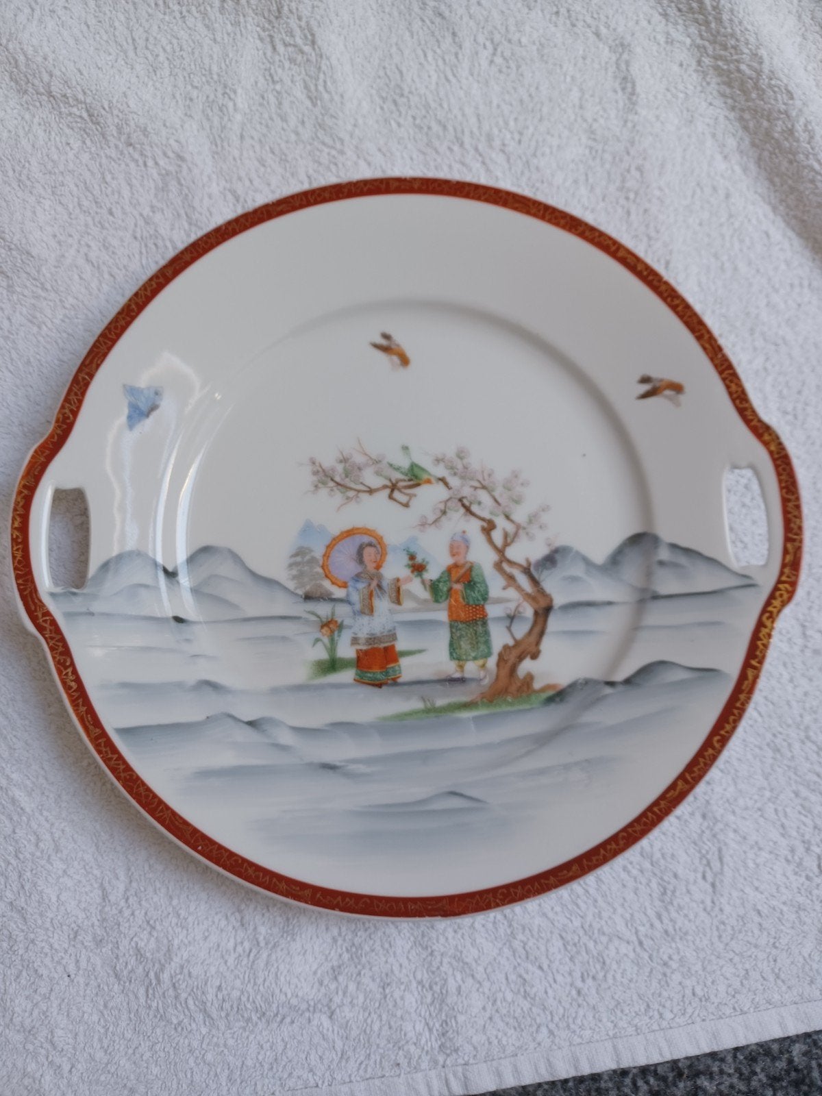 Antieke Tirschenreuth Bavaria serveerschaal – Oosters decor, Ophalen of Verzenden