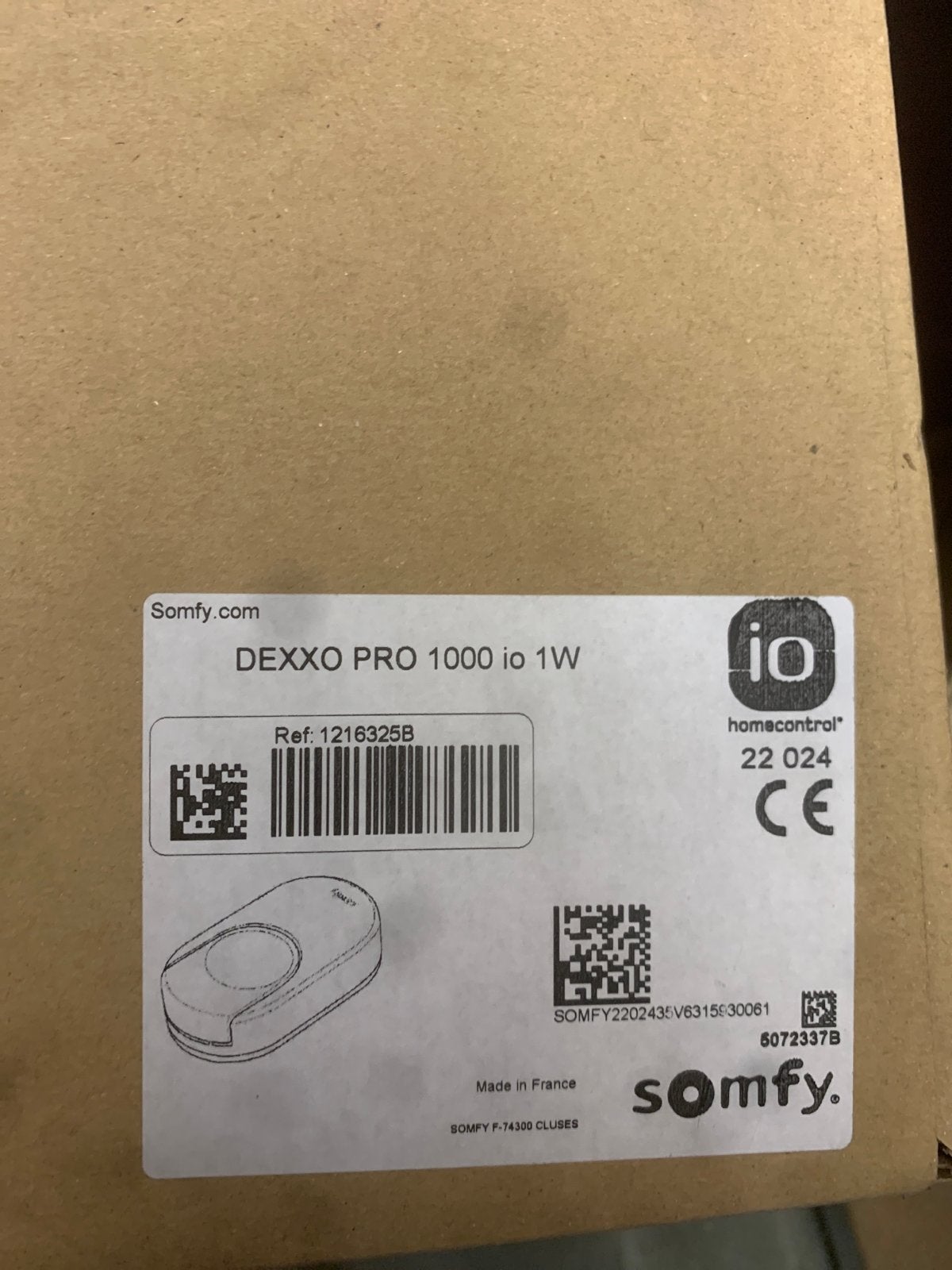 Somfy DEXXO PRO 1000 io 1W Garagedeuropener, Ophalen of Verzenden, Nieuw, Overige typen, Draadloos