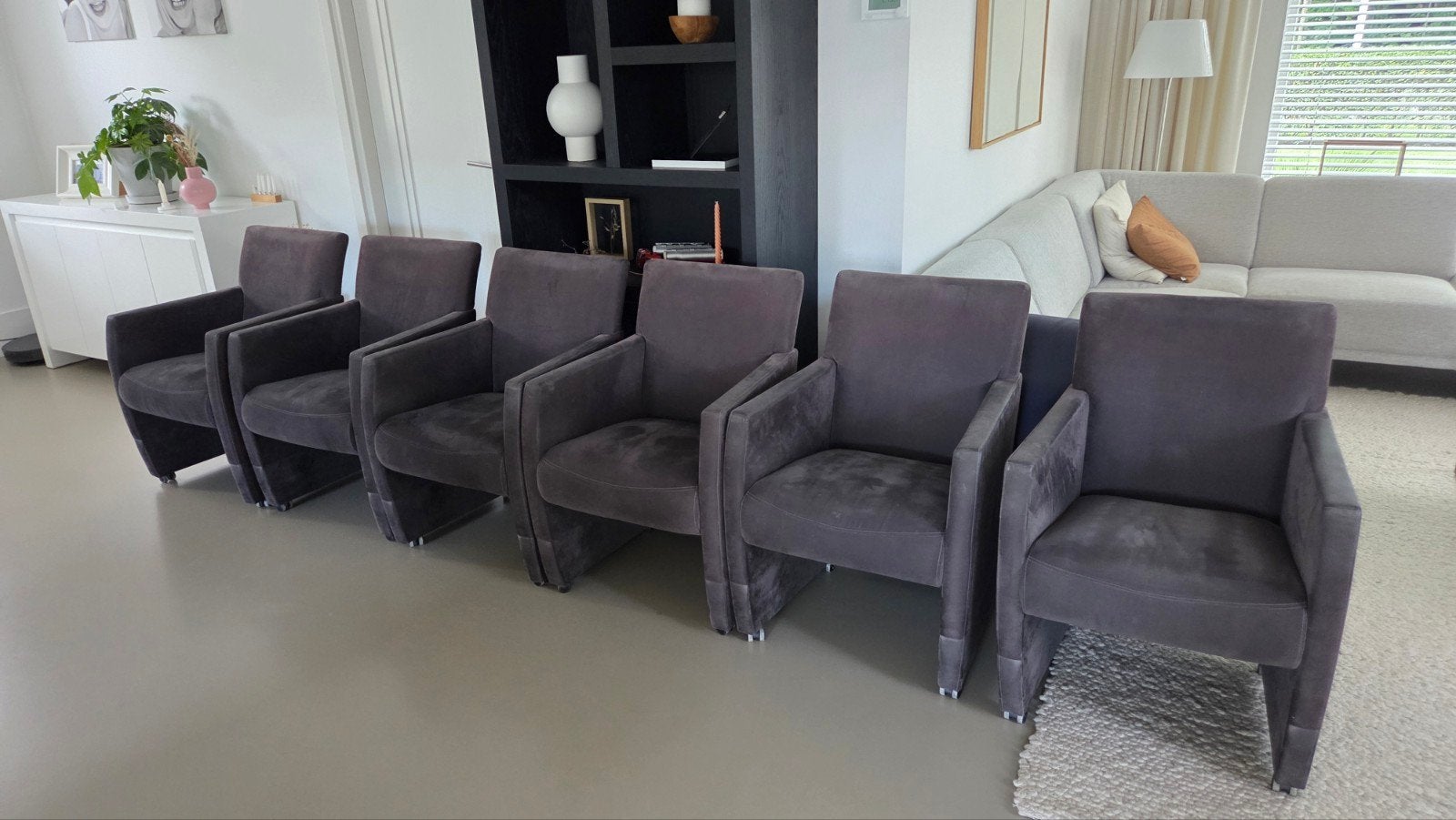 Eetkamerstoelen, Huis en Inrichting, Ophalen, Gebruikt, Vijf, Zes of meer stoelen, Stof