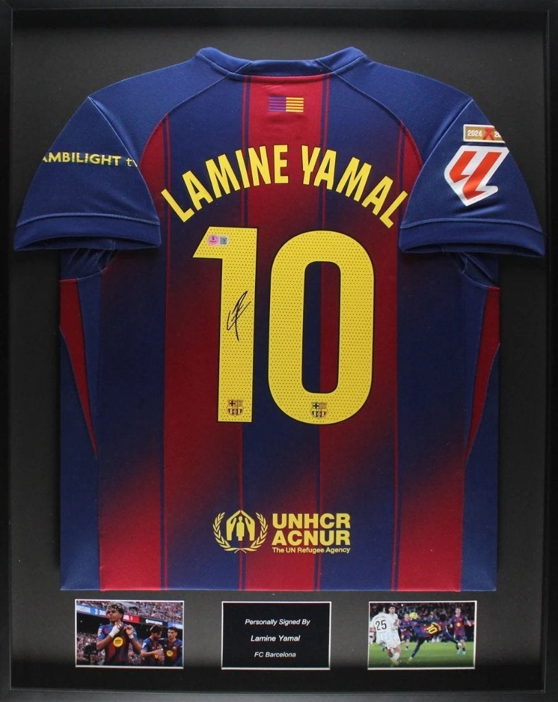 Lamine Yamal FC Barcelona 25/26 gesigneerd Thuis Shirt, Buitenlandse clubs, Soccersignings.nl, Shirt, Nieuw