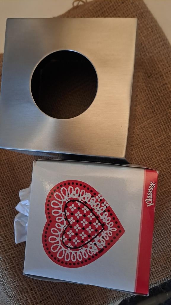 AQUANOVA RVS Tissue Box Houder - Modern Design, Verzenden, Nieuw, Zilver, Metaal
