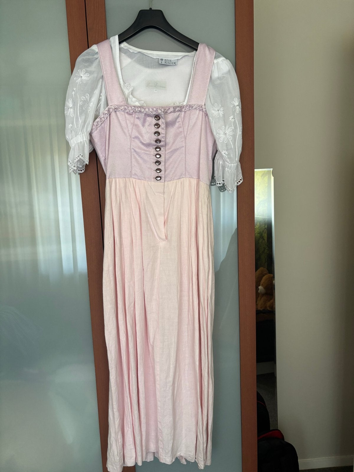 Dirndl jurk Lisa's Landhaus maat 40, Zo goed als nieuw, Roze, Onder de knie, Ophalen
