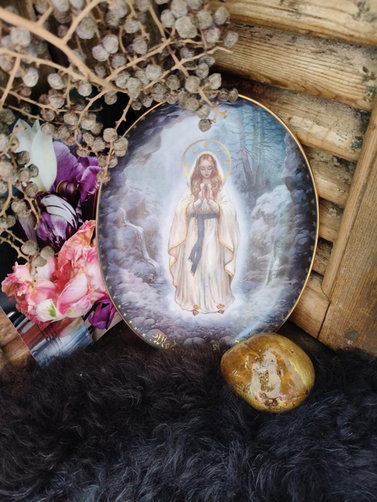 Bradex Wandbord "Die Madonna von Lourdes" - 1994, Ophalen of Verzenden