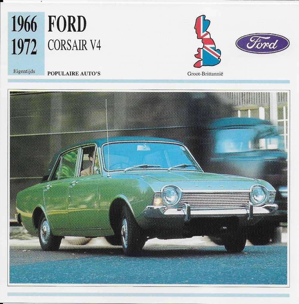 a719 autokaart ford corsair v4 ( 1966 - 1972 ), Ophalen of Verzenden, Zo goed als nieuw, Auto's