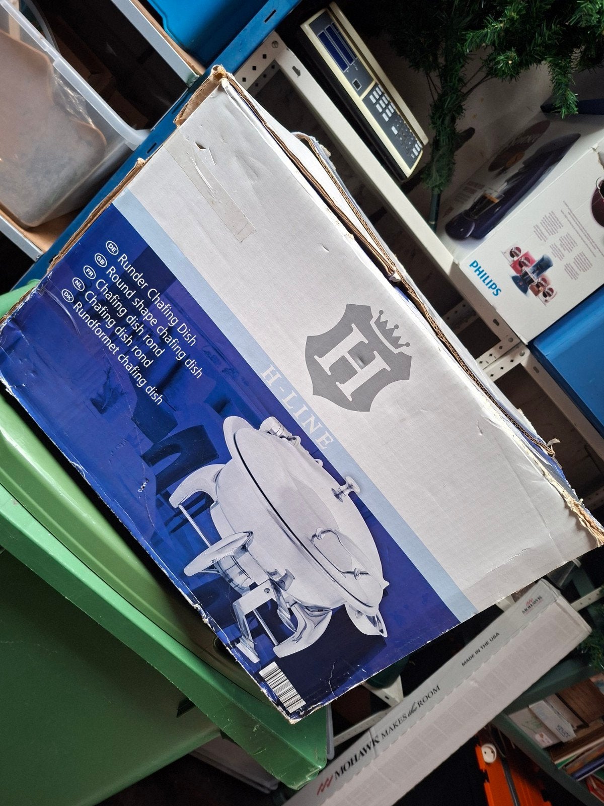 H-Line Chafing Dish - Rond - Zo goed als nieuw, Overige typen, Zilver, Ophalen of Verzenden, Zo goed als nieuw