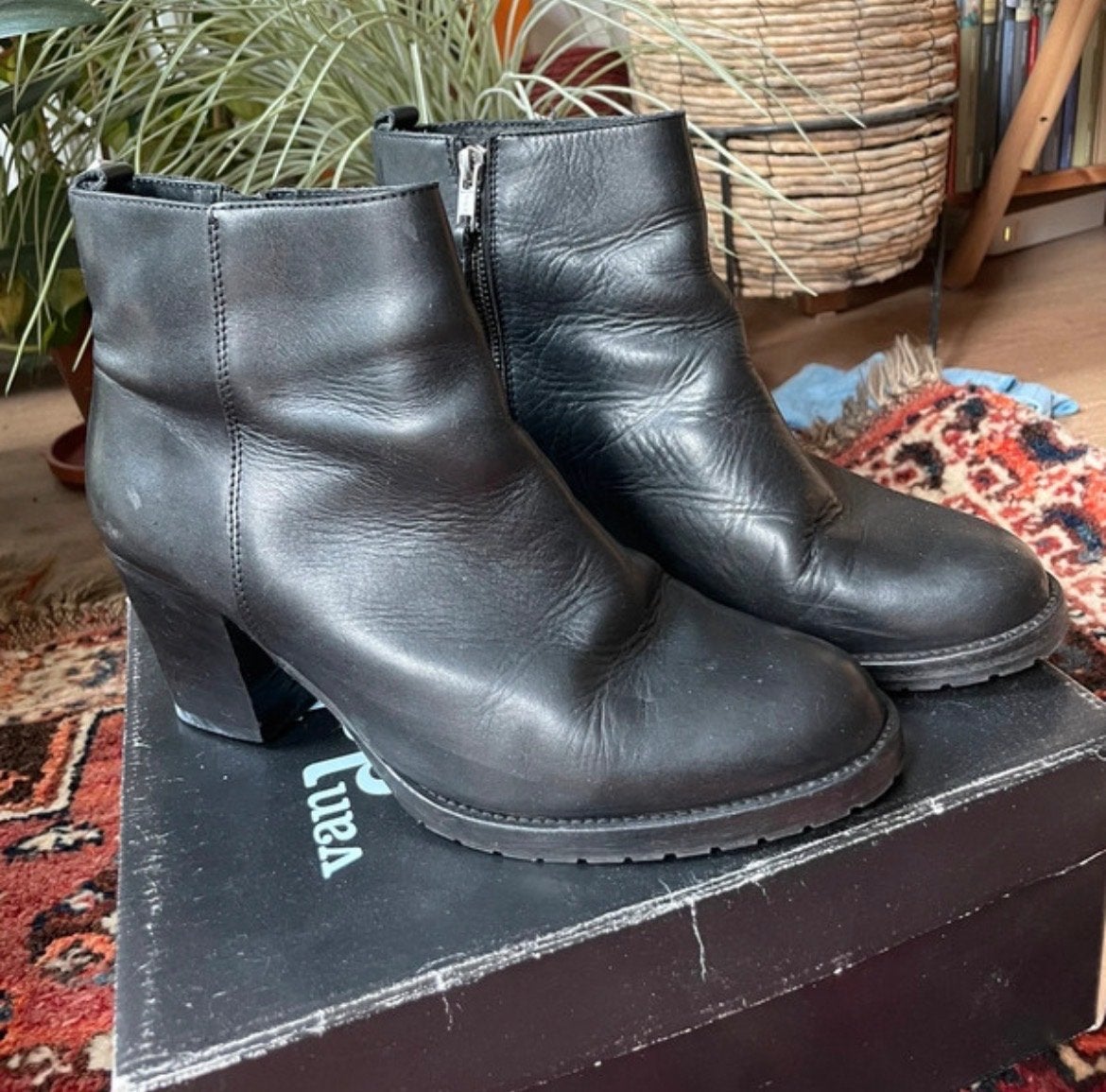 Van Dalen leren enkellaarzen - Maat 41, Kleding | Dames, Schoenen, Zwart, Lage of Enkellaarzen, Ophalen of Verzenden, Gedragen