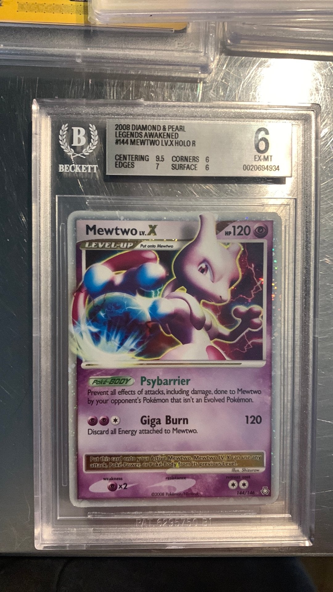 Mewtwo LV. X #144 Pokemon Legends Awakened, Hobby en Vrije tijd, Ophalen of Verzenden, Zo goed als nieuw
