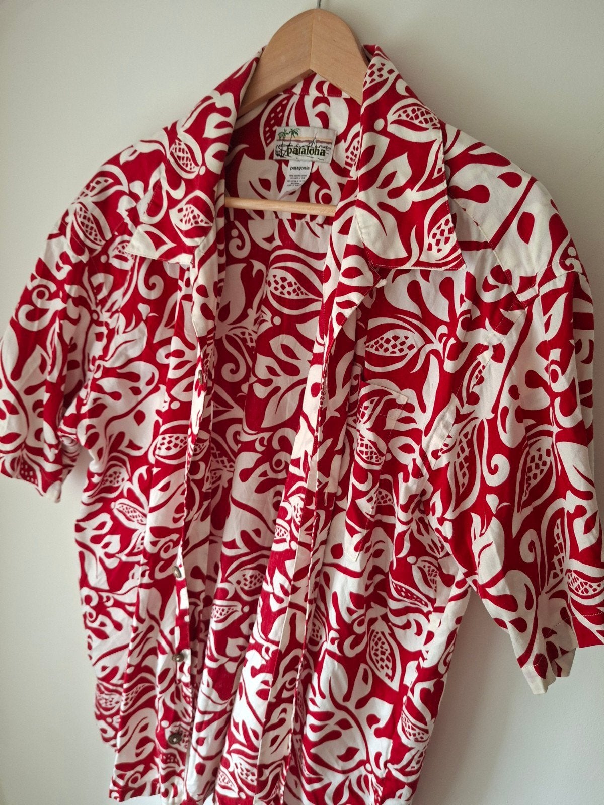 Patagonia Hawaii Aloha shirt XL Organic Cotton, Kleding | Heren, Ophalen of Verzenden, Zo goed als nieuw, Halswijdte 43/44 (XL)