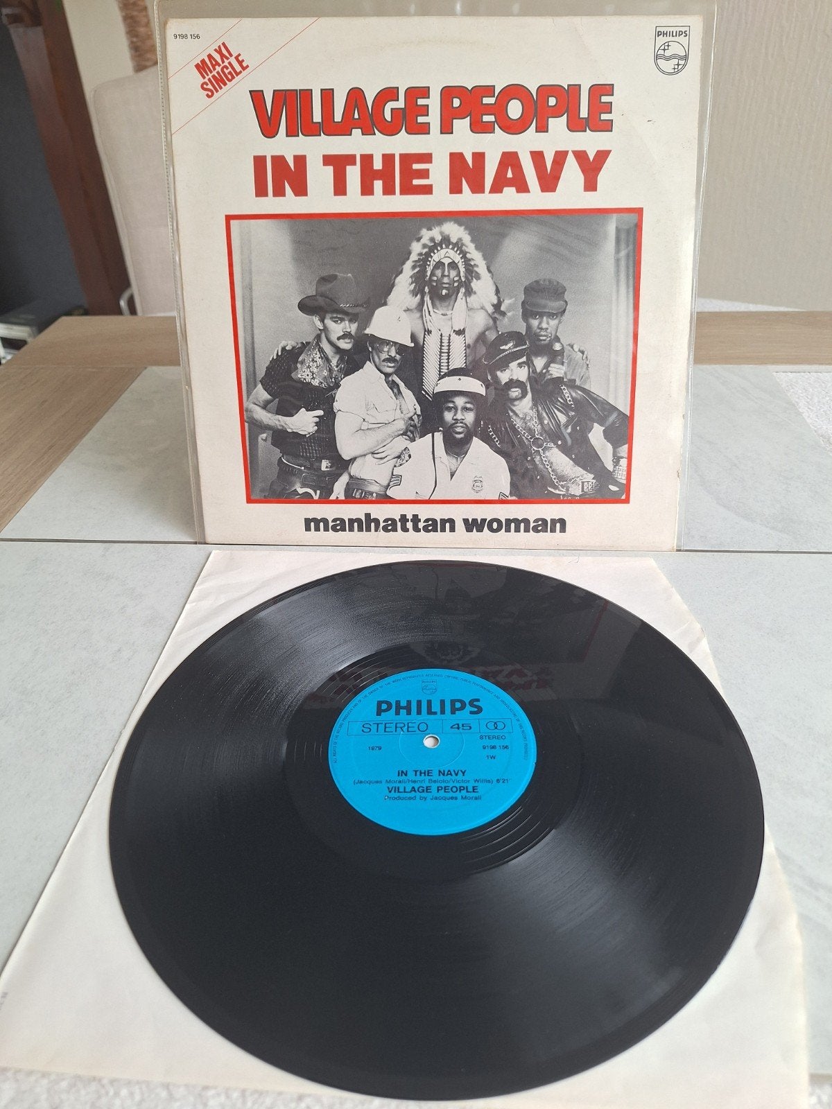 Maxi Single van VILLAGE PEOPLE  // IN THE NAVY...uit 1979, Ophalen of Verzenden