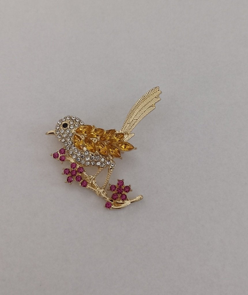 Vogel broche, Sieraden, Tassen en Uiterlijk, Overige materialen, 4 tot 7 cm, Overige kleuren, Nieuw
