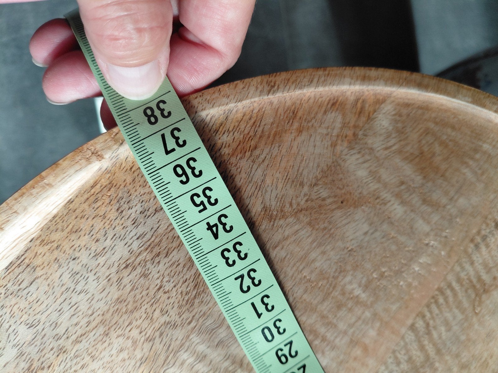 Set van 2 bijzettafels met Oosterse vazen en houten blad, Minder dan 55 cm, Gebruikt, Rond, Hout