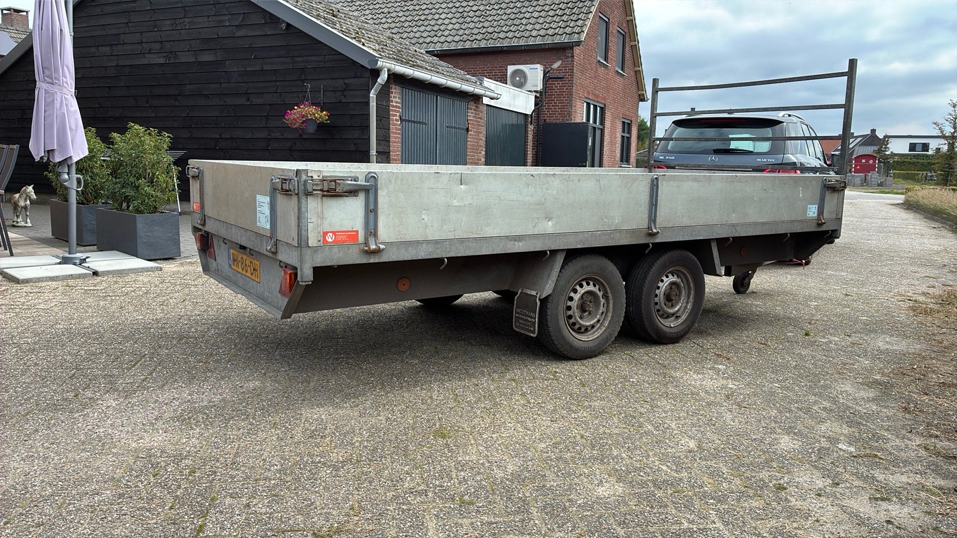 Aanhanger tandemasser marge, Auto diversen, Ophalen, Zo goed als nieuw