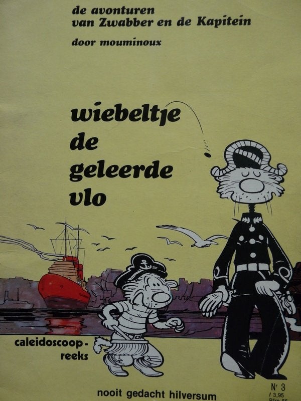 Zwabber en de kapitein # wiebeltje de geleerde vlo, Eén stripboek, Ophalen of Verzenden, Zo goed als nieuw