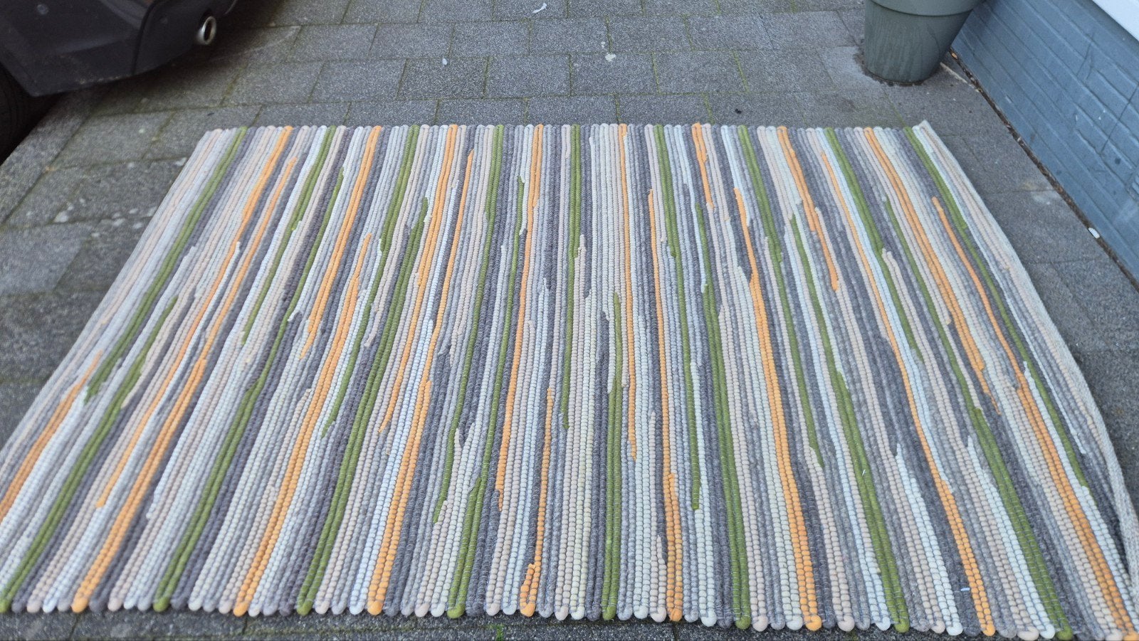 100 Brinker Wollen Karpetten 160x230 -  2 Kleuren, Huis en Inrichting, Ophalen, 150 tot 200 cm, Rechthoekig, Blauw