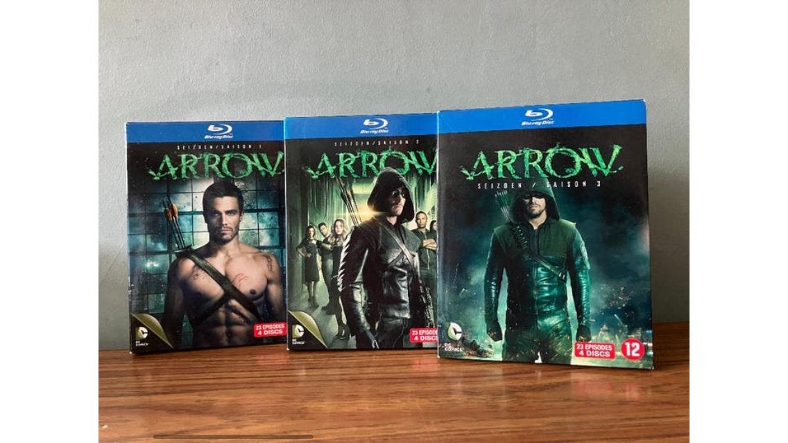 Arrow - seizoen 1-6 - bluray en dvd, Cd's en Dvd's, Dvd's | Tv en Series, Engels, Nederlands, Ophalen of Verzenden, Zo goed als nieuw