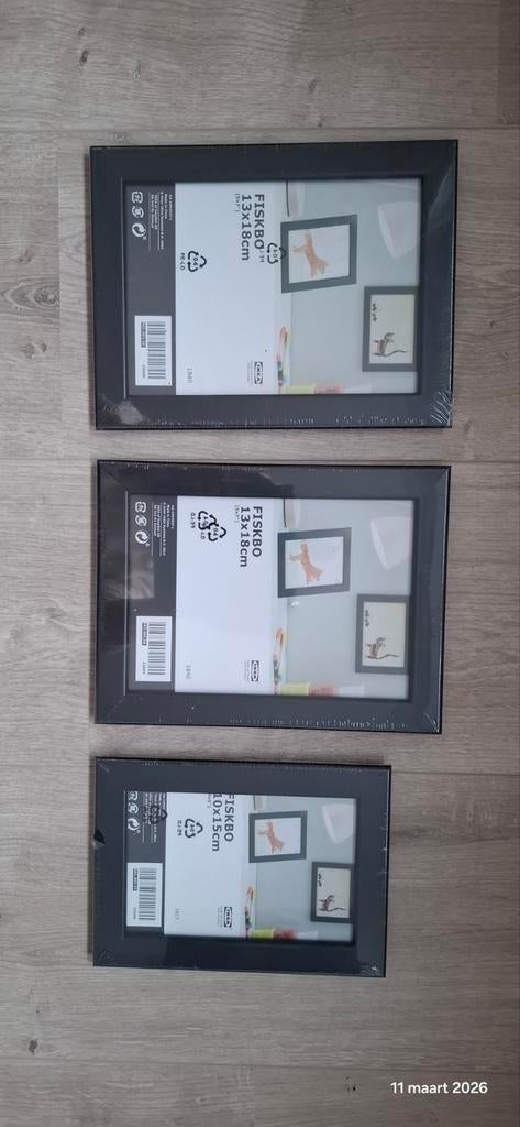 IKEA Fotorlijsten FISKBO 13x18cm en 10x15cm - Nieuw, Ophalen of Verzenden