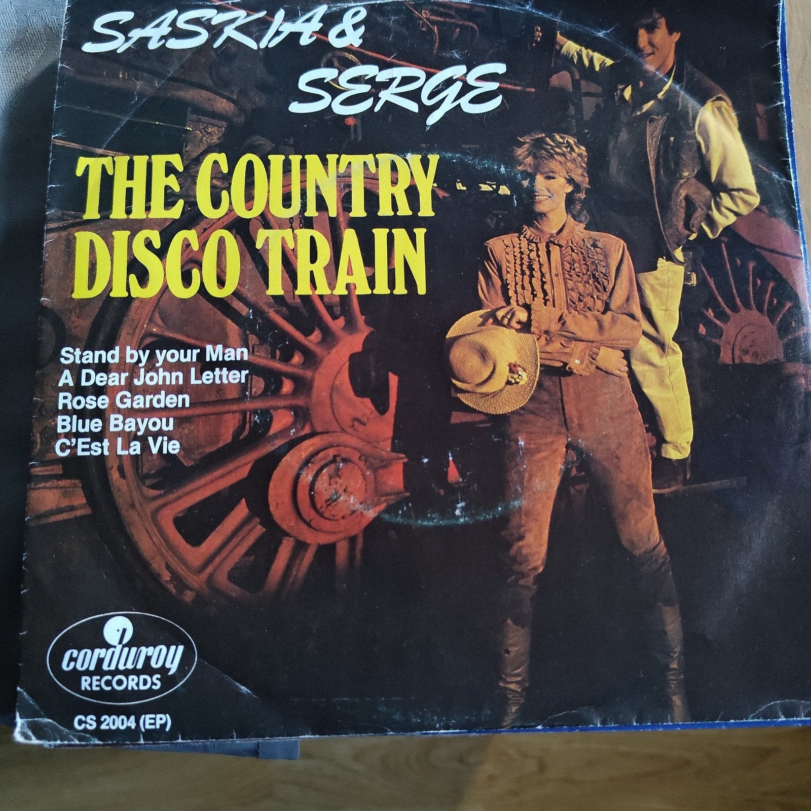 Saskia & Serge - The Country Disco Train EP (Vinyl), Gebruikt, 7 inch, Ophalen of Verzenden, EP