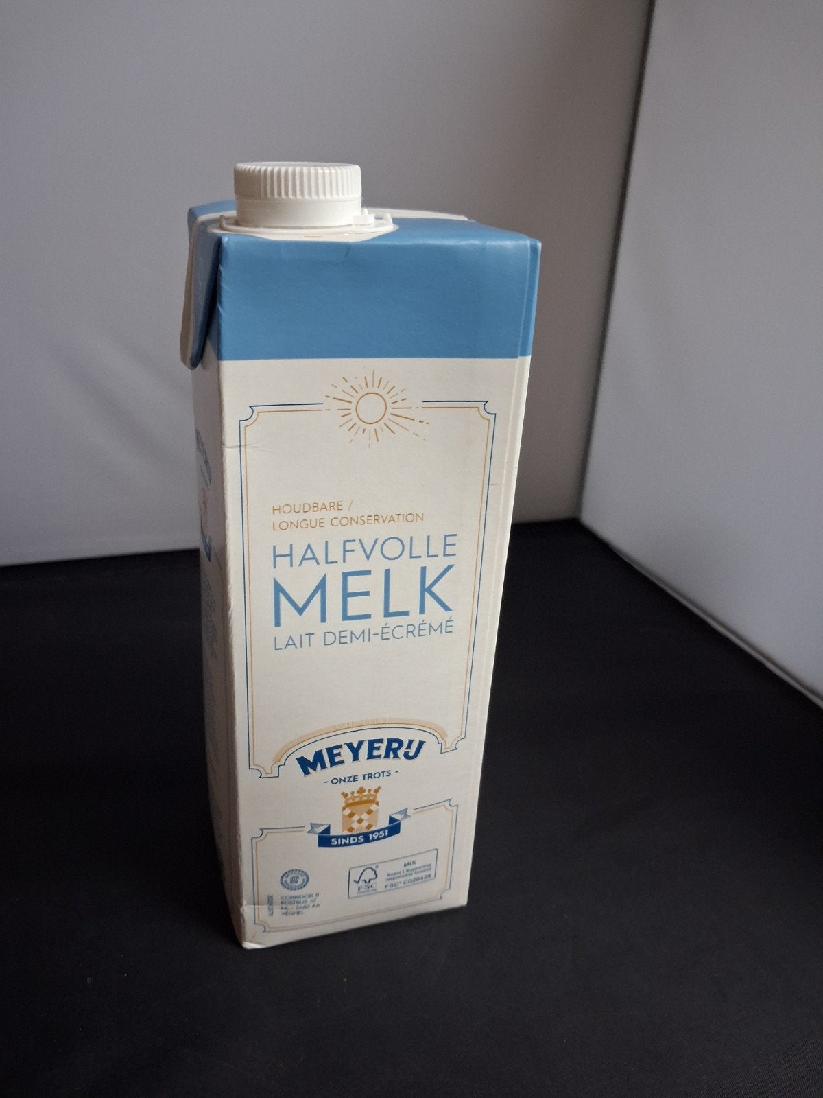 halfvolle melk, Ophalen