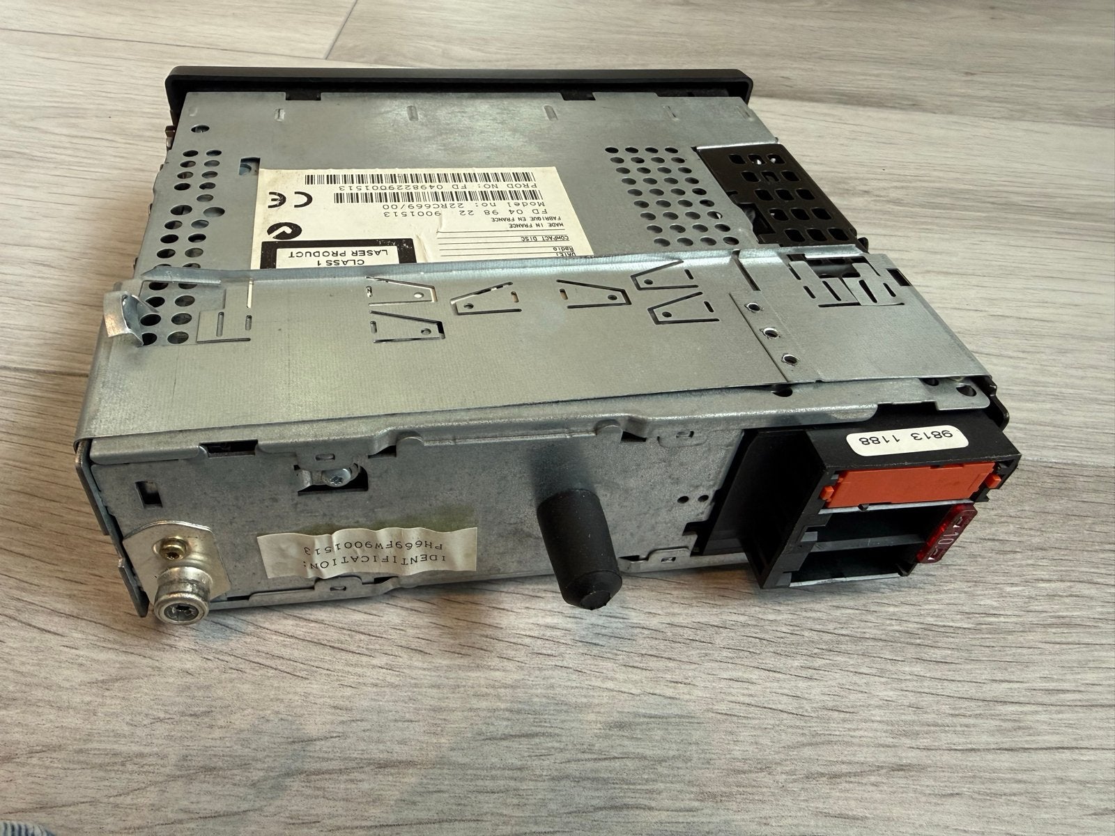 Philips CDR-500 autoradio, Ophalen, Gebruikt