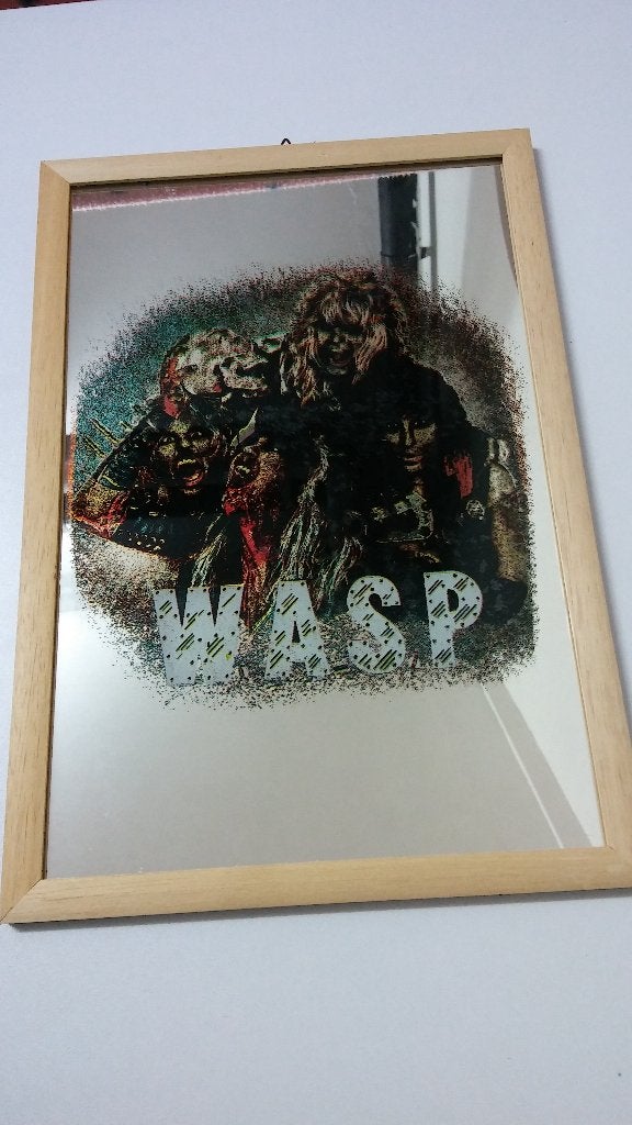 WASP W.A.S.P metal band artiest vintage rare spiegel groep, Verzamelen, Ophalen of Verzenden, Gebruikt, Overige typen