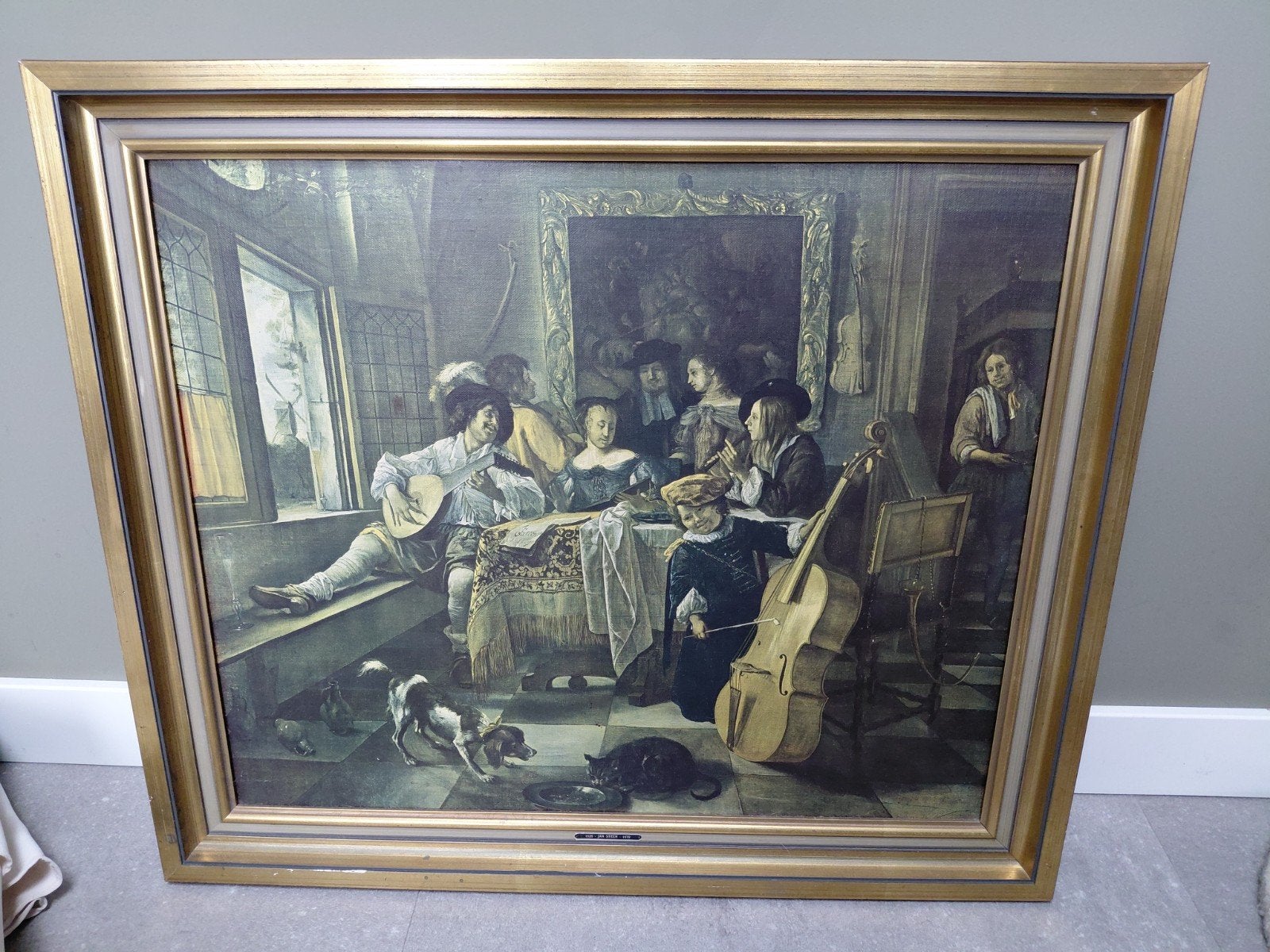 Schilderij Family Concert Jan Steen reproductie, Antiek en Kunst, Kunst | Schilderijen | Klassiek, Ophalen