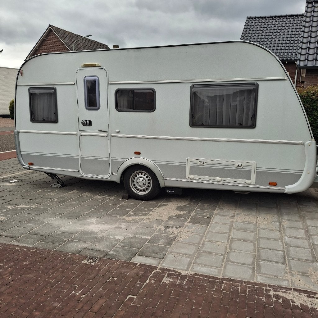 Wegens gezondheids redenen te koop Tabbert Vivaldi, Caravans en Kamperen, Rondzit, Tabbert, Frans bed, Schokbreker