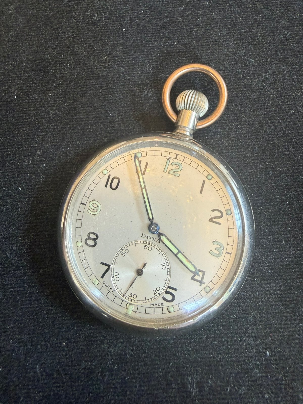 Doxa militair zakhorloge, Ophalen of Verzenden, Staal, Overige merken