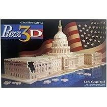 Puzz 3D - U.S. Capitol Building (764 stukjes) 3D puzzel, Ophalen of Verzenden, Minder dan 500 stukjes, Zo goed als nieuw, Rubik's of 3D-puzzel