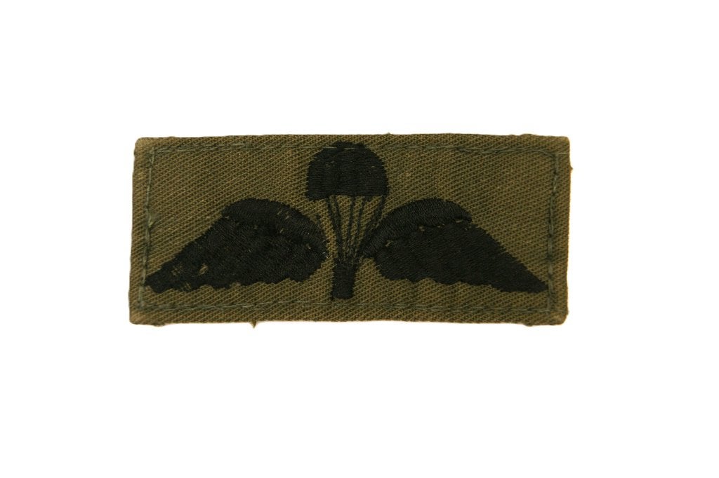 Patch Embleem paratrooper / airborne wing, Verzamelen, Ophalen of Verzenden, Landmacht, Overige gebieden, Embleem of Badge