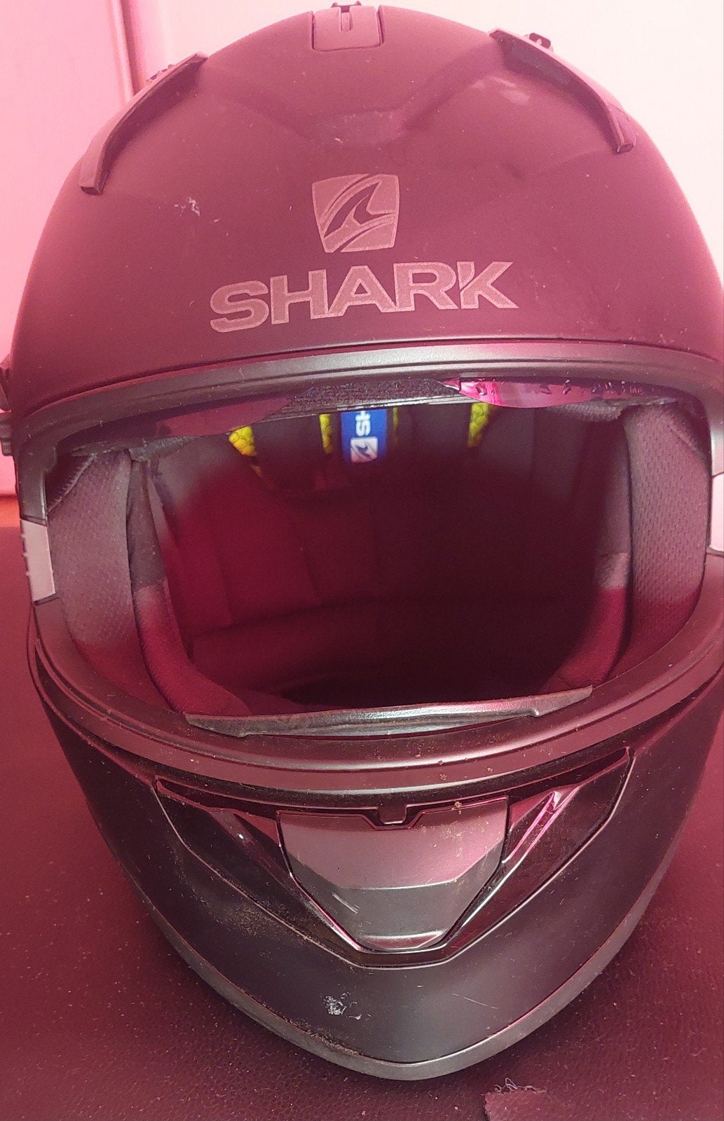 SHARK RIDELL BLANK HELM,  VIZIER ONTBREEKT, KLEUR MAT ZWART,, Ophalen, XL, Shark, Integraalhelm