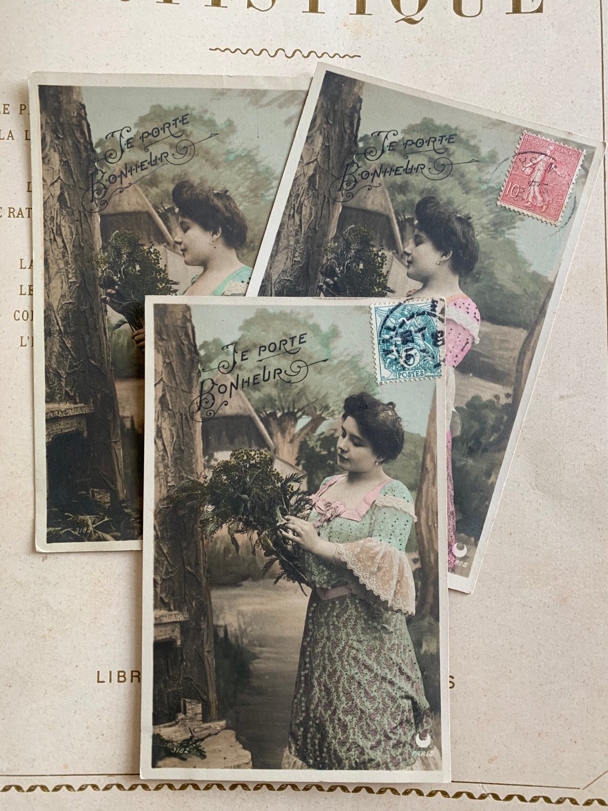Je porte bonheur (FF), Ophalen of Verzenden, Voor 1920, Gelopen, Overige thema's