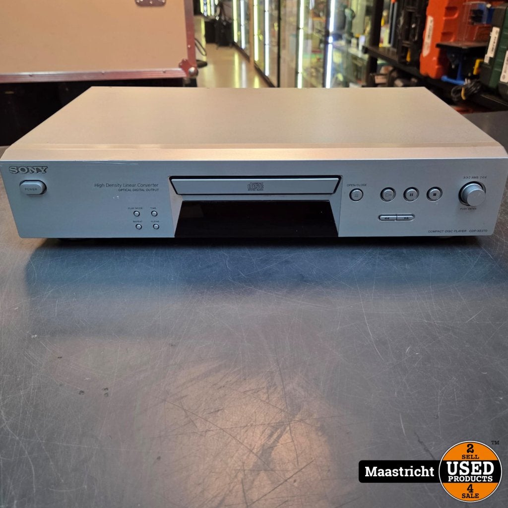 SONY CDP-XE270 CD-speler in topstaat, Sony, Gebruikt, Support@sony.com, 1-7-1 Konan, Minato-ku
Tokyo 108-0075
Japan