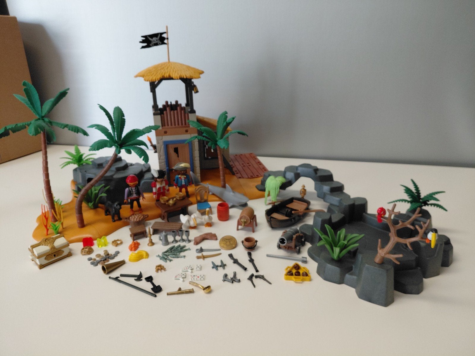 playmobil piraten eiland 3285/3938, Kinderen en Baby's, Ophalen of Verzenden, Gebruikt, Complete set