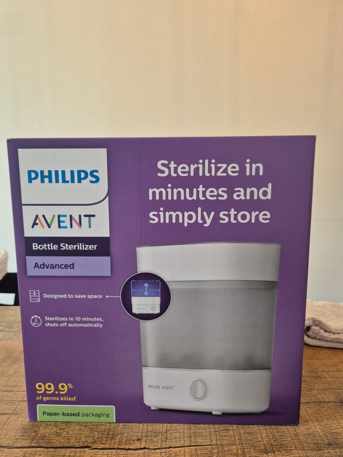 Philips Avent Advanced Flessen Sterilisator - Nieuw in doos, Kinderen en Baby's, Ophalen of Verzenden, Nieuw, Sterilisator, Philips Avent