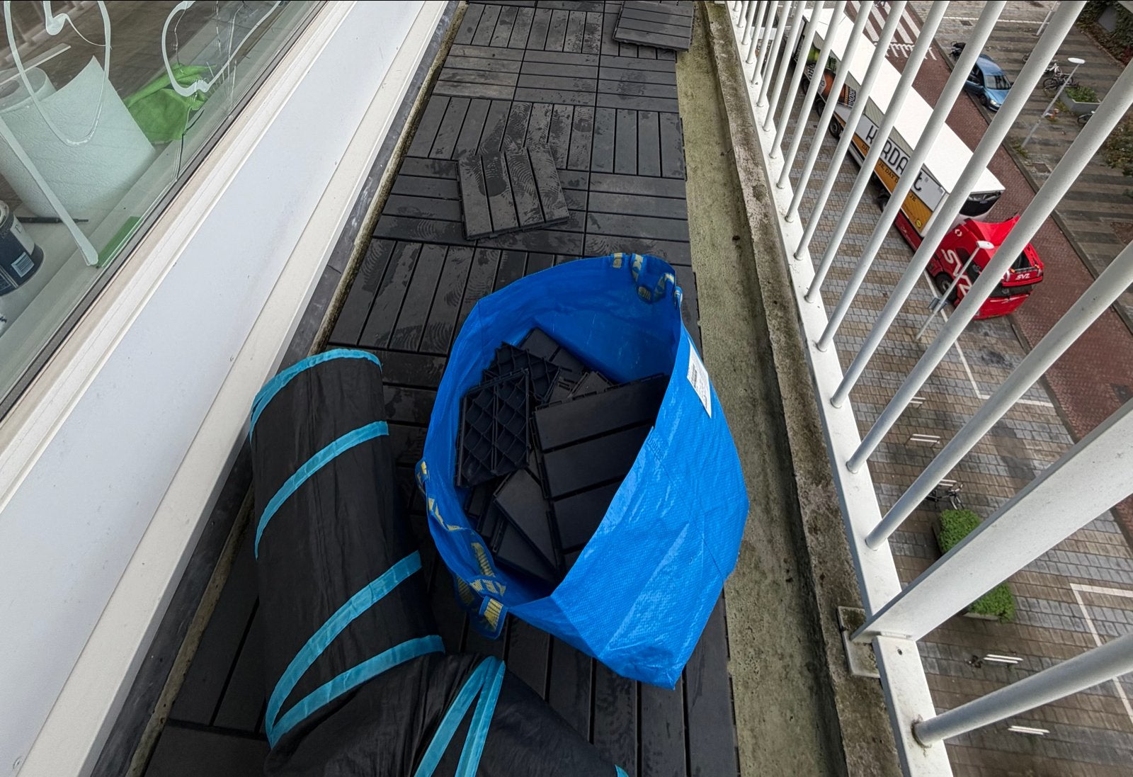 76 IKEA RUNNEN Vlondertegels - Gebruikt, Zeer Goede Staat, Tuin en Terras, Ophalen, Gebruikt, Hout