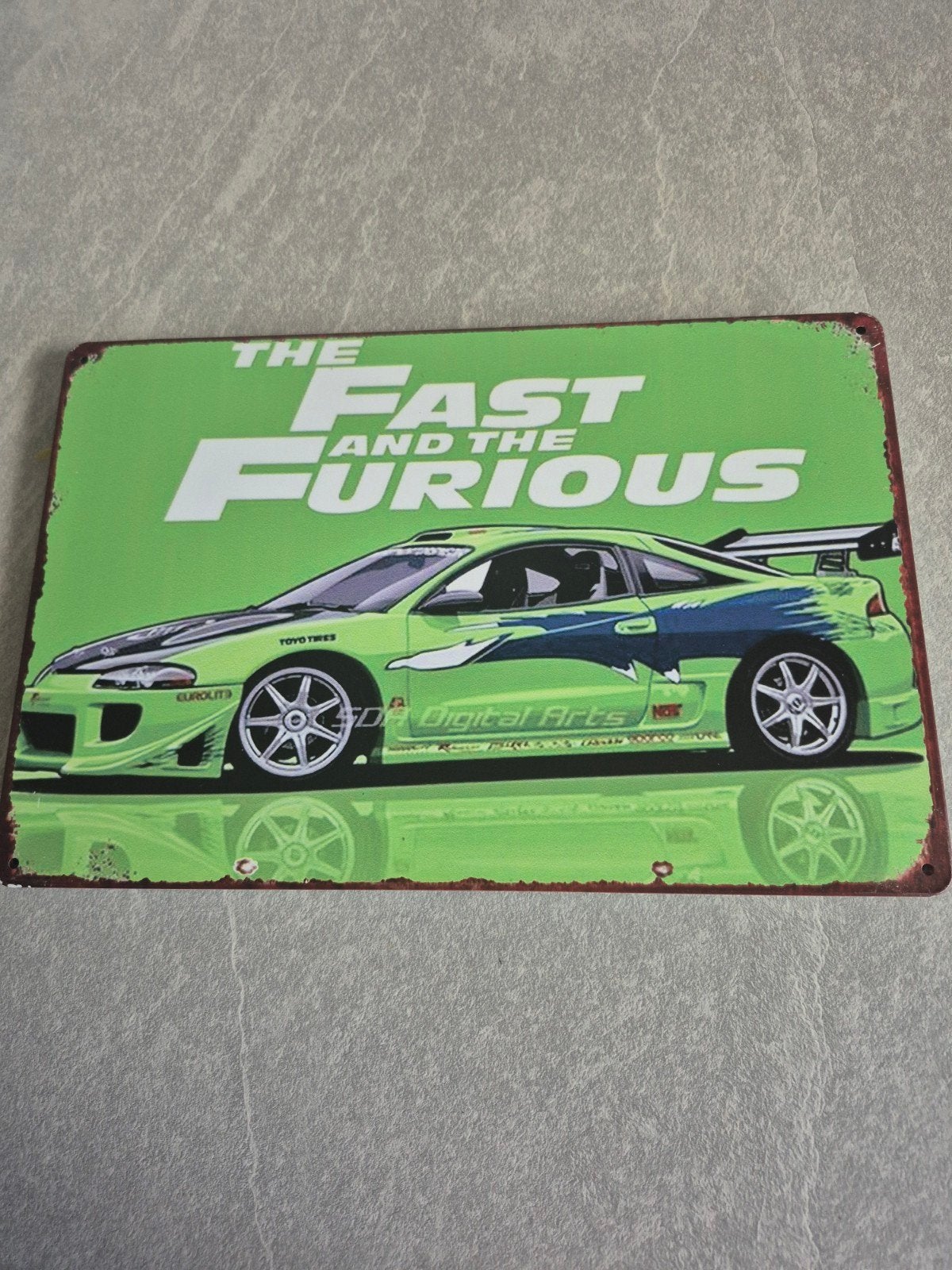 The Fast and the Furious metalen bord, Ophalen of Verzenden, Gebruikt, Minder dan 50 cm
