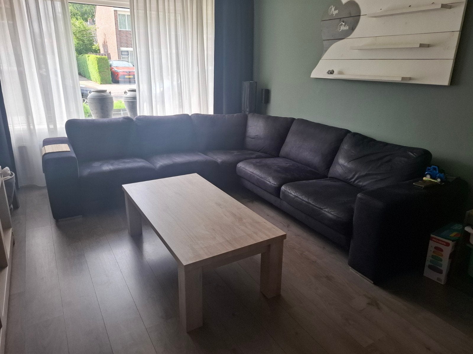 Eettafel en salontafel, Ophalen, 50 tot 100 cm, Zo goed als nieuw, 150 tot 200 cm