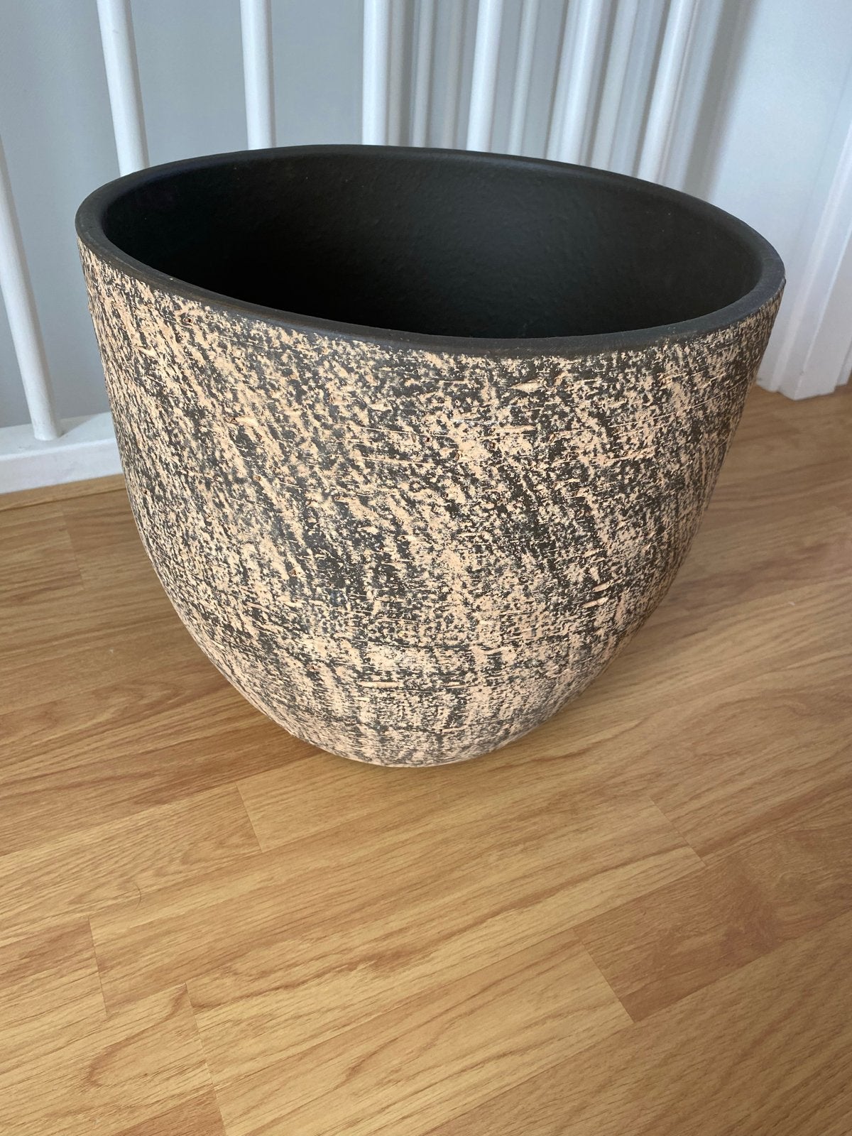 Zware stenen bloempot voor binnen - Ø 40 cm, H 36 cm, Ophalen, Steen, Gebruikt, 40 cm of meer