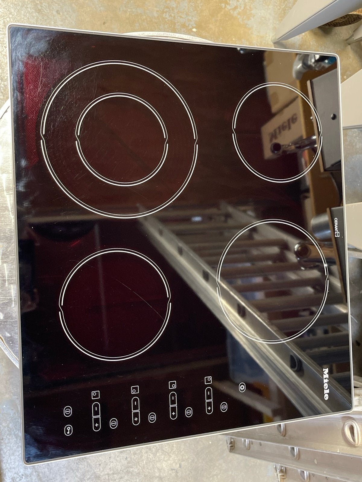 Miele Inbouw Keramische Kookplaat - 4 Kookzones, Keramisch, Nieuw, Inbouw, 4 kookzones