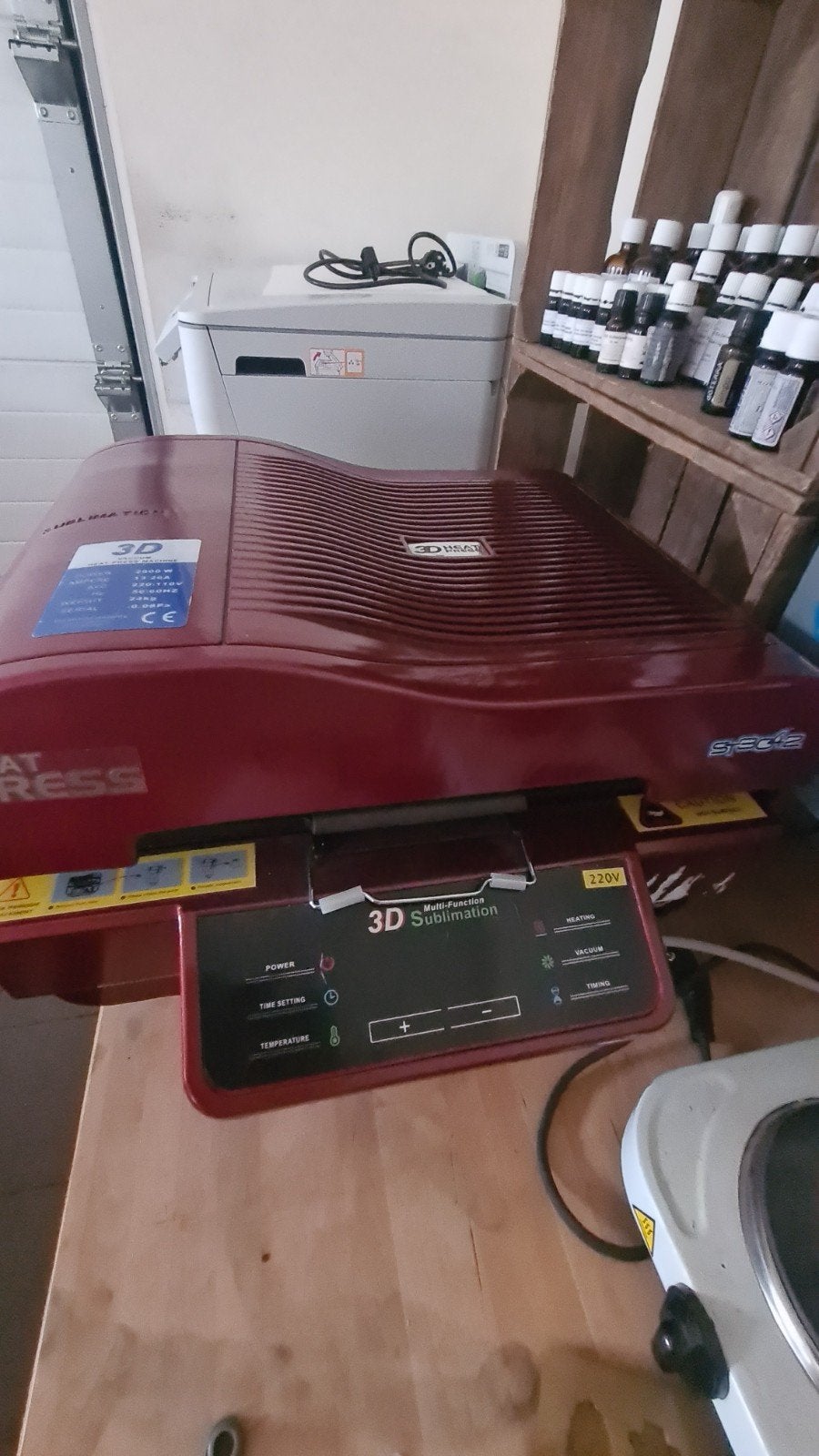 nieuwe 3d sublimatie oven/ pers voor cameo,brother ,cricut, Hobby en Vrije tijd, Ophalen, Nieuw